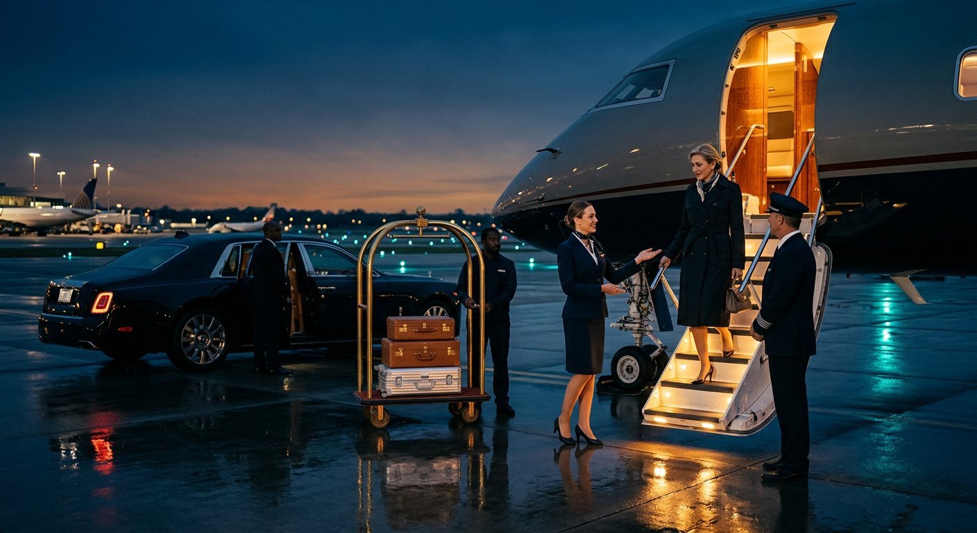 Flight crew supported by The Network Plan on the ramp